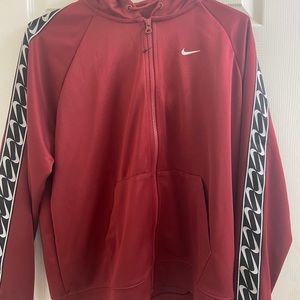 Nike Burgundy Zip Up Hoodie